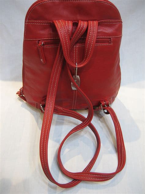 Vintage Tignanello Leather Mini Backpack Purse IUCN Water