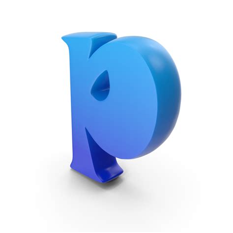 Toon Style Small Alphabet P Blue Png Images And Psds For Download