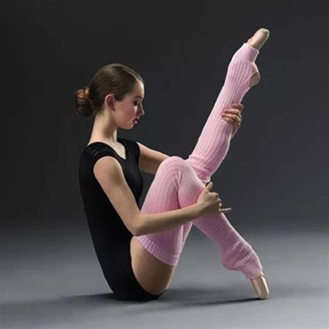 Womens Elastic Knitted Leg Warmers Winter Keep Warm Ballet Stocking
