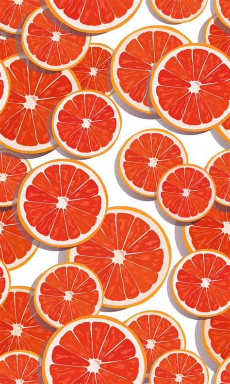Seamless Pattern Slice Orange Fruits In 2020 Orange Fruit Orange