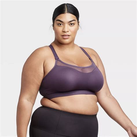 Target All In Motion Plus Size Medium Support Racerback Shape Bra With