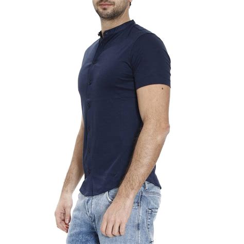Our range of men's emporio armani t shirts demonstrates the brands timeless appeal. Lyst - Emporio Armani Shirt Men in Blue for Men