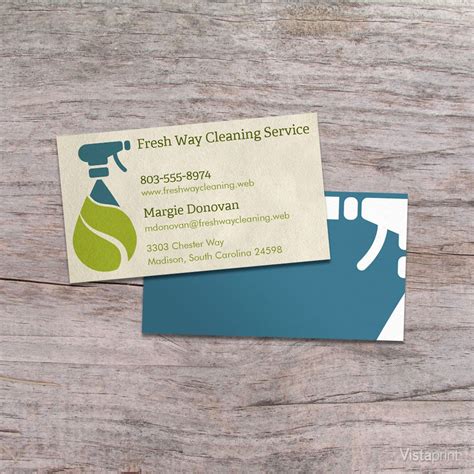 Vistaprint House Cleaning Business Cards Jolyn Oaks