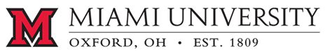 Simple text logo for university of miami. Logos | The Miami Brand | UCM - Miami University