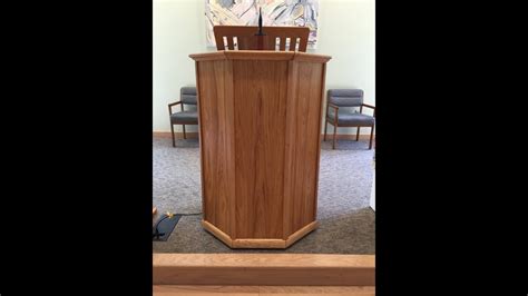 How To Build A Pulpit And More Youtube