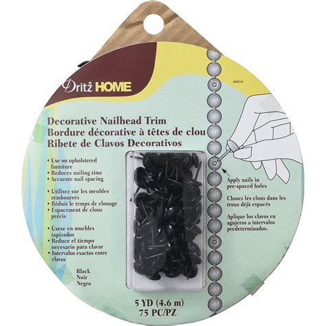 Decorative nails and nailhead trim accents are everywhere! Dritz Home Decorative Nailhead Trim 5yd-Black, 44314 ...