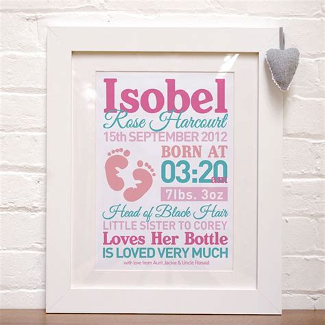 Check spelling or type a new query. Personalised Baby Girl Print | GettingPersonal.co.uk