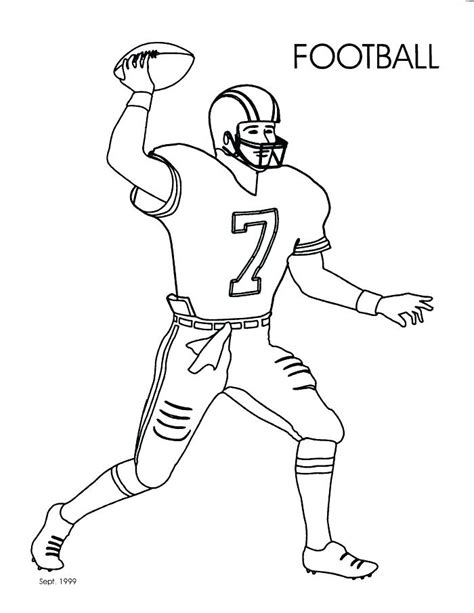 Coloring Pages For Boys Football At Free Printable