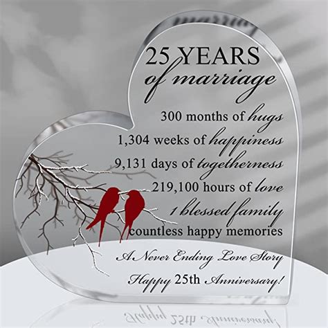 Years Of Marriage T Wedding Anniversary Heart Marriage Keepsake