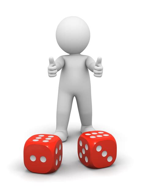 Free Stock Photos Download 3d Man Showing Thumbs Up With Dice