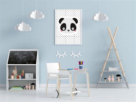 Panda Nursery Theme Panda Nursery Wall Art Panda Printable Etsy