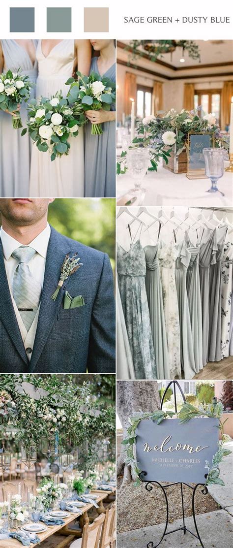 Dusty sage green complementary colors. TOP 10 Wedding Color Ideas For 2020 | Sage wedding colors ...