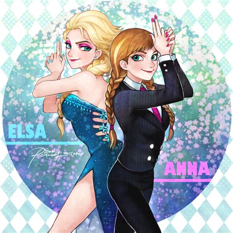 Elsa And Anna By Chayi105 On Deviantart