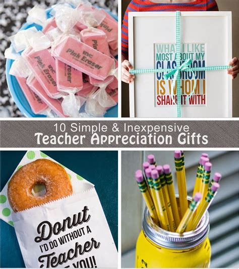 10 Inexpensive Teacher Appreciation T Ideas Welcome