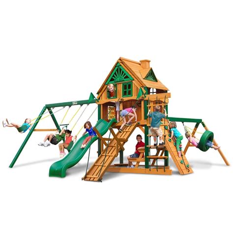 Gorilla Playsets Frontier Treehouse Residential Wood Playset With