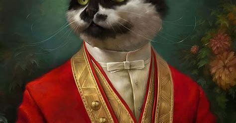 Portraits Of Cats Dressed Up As Royalty The Hermitage Court Waiter Cat