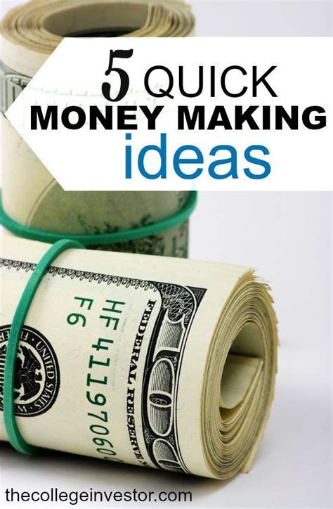 5 Quick Money Making Ideas That Take Less Than 1 Hour Make Quick