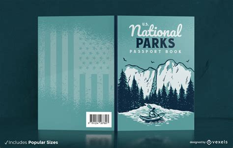 National Parks Nature Book Cover Design Vector Download