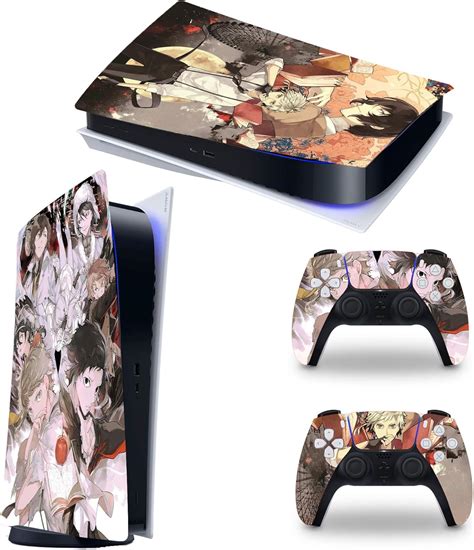 Bungo Anime Ps5 Skin Console Ps5 Controller Skin Cover Vinyl Decal