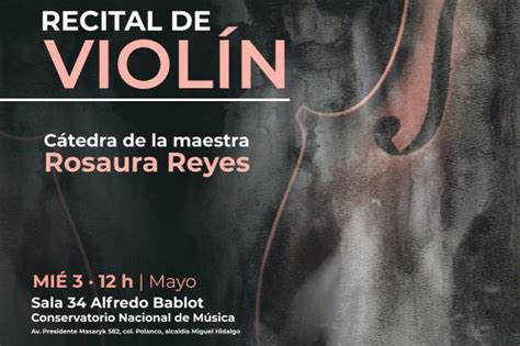 Recital De Viol N C Tedra De La Maestra Rosaura Reyes Guzm N Inba