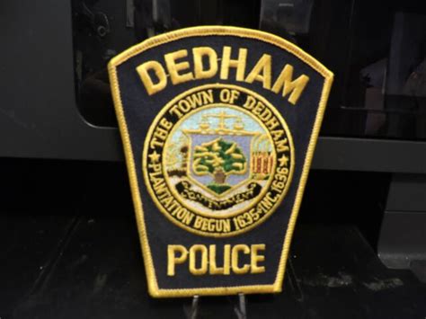 Company Closed Patch Retired City Of Dedham Ma Police Patch Ebay