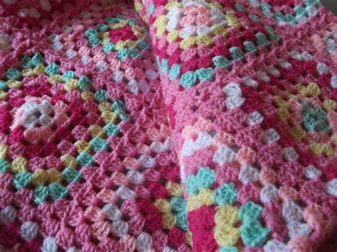 Helens Colourful Crochet Blankets Another Pink Crochet Blanket