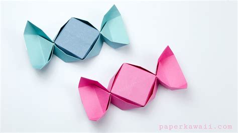 Easy Origami Candy Box Instructions Paper Kawaii