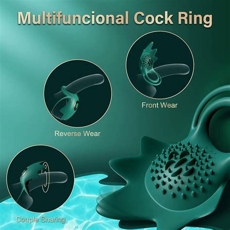Penis Cock Ring Clit Sucking G Spot Dildo Vibrator Sex Toys For Men
