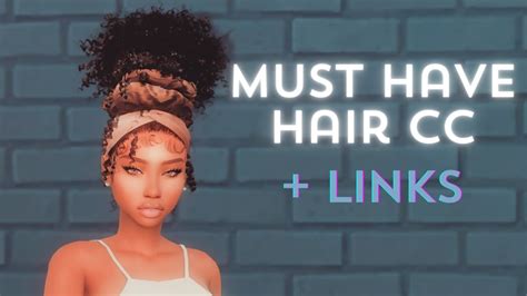 Must Have Sims 4 Natural Hair Haul Cc Links Youtube