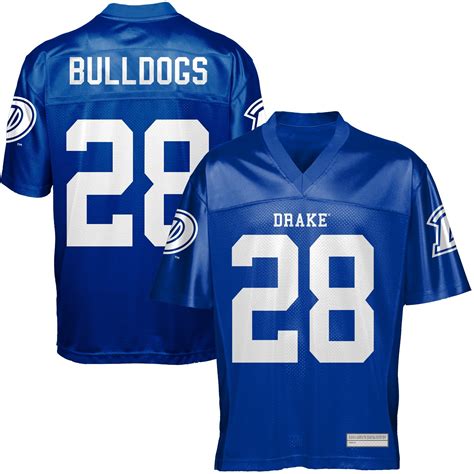 Drake Bulldogs #28 Fan Football Jersey - Royal Blue