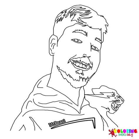 15 Free Printable Mr Beast Coloring Pages