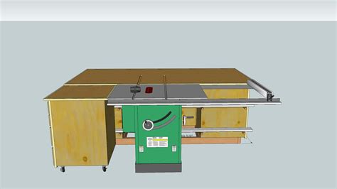 Table Saw Outfeed Table 3d Warehouse