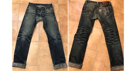 The iron heart indigo overdyed black super slim tapered denim features their least heavy japanese selvedge at 14oz, but overdyed black for a deep and dark shade that will fade over time. Iron Heart x Self Edge SExIHxINDO16 (4 Years, 1 Soak, 1 ...