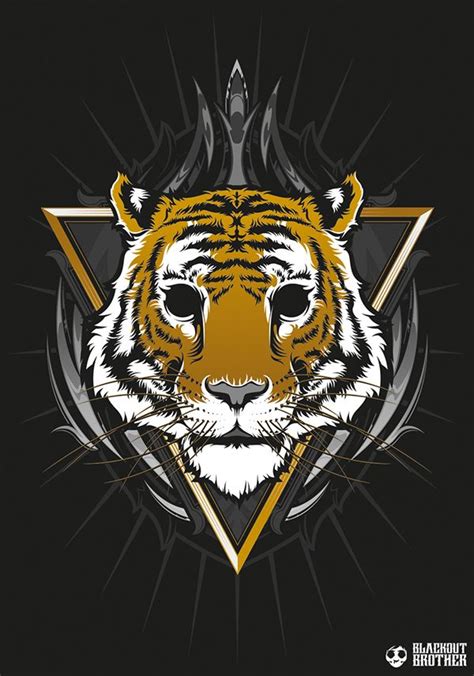 The Blackout Tiger On Behance Tiger Tiger Design Digital Art