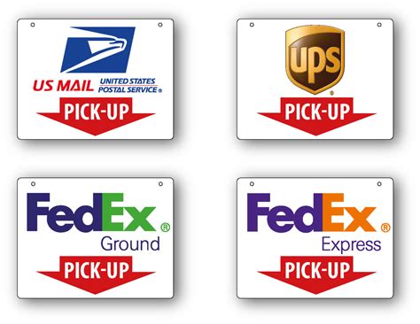 Usps Fedex Ups Pick Up Signs Qcpsigns
