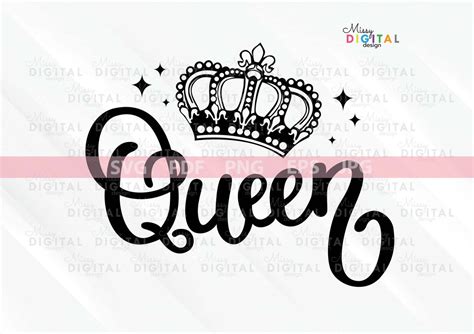 Queen With Crown Svgwoman Crown Svgqueens Crown Etsy