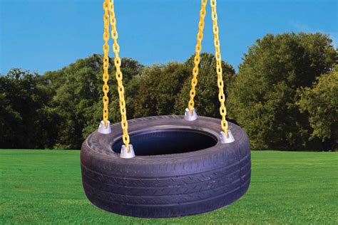 4 Chain Rubber Tire Swing For Backyard Playsets