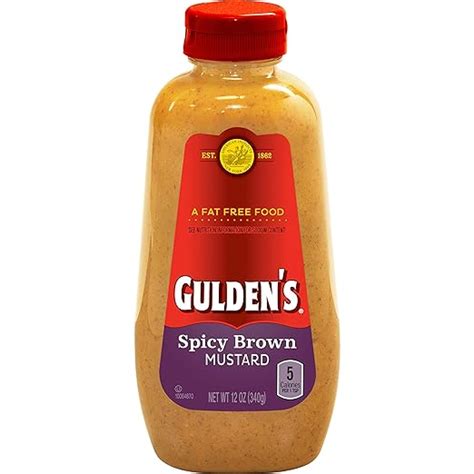 Guldens Spicy Brown Mustard 12 Oz Grocery And Gourmet Food