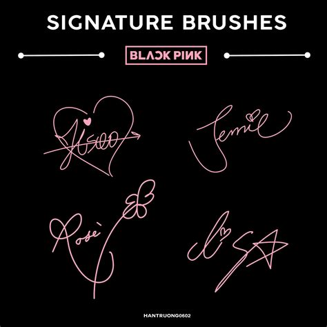 Brushes Blackpink Signature Brushes By Zip0602 On Deviantart