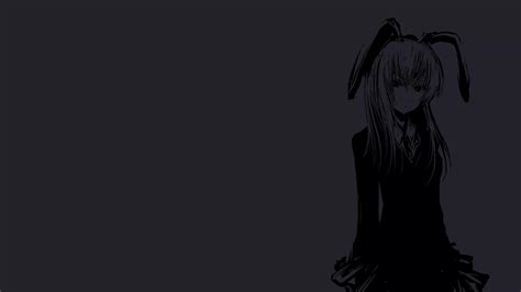 Black Desktop Wallpaper K Anime