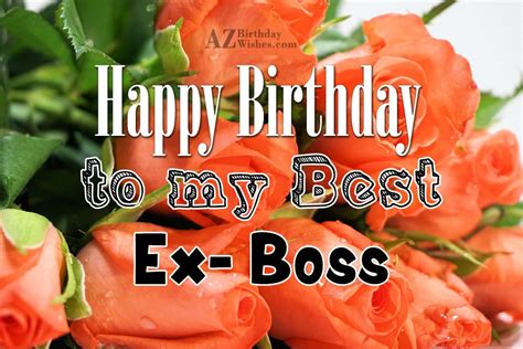 Birthday Wishes For Ex Boss Birthday Images Pictures