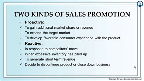 Therefore, promotion serves to give strength to your product or service, make it known, convincing and unforgettable. Sales Promotion - YouTube