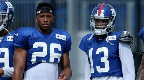 Odell Beckham Jr S Injury Advice For Saquon Barkley Take Your Time Newsday