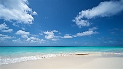 wallpaper landscape sea shore sand sky clouds beach coast horizon tropical caribbean