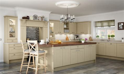 Rta Cream Shaker Solid Wood Kitchen Cabinets Swk 049 Houlive Solid