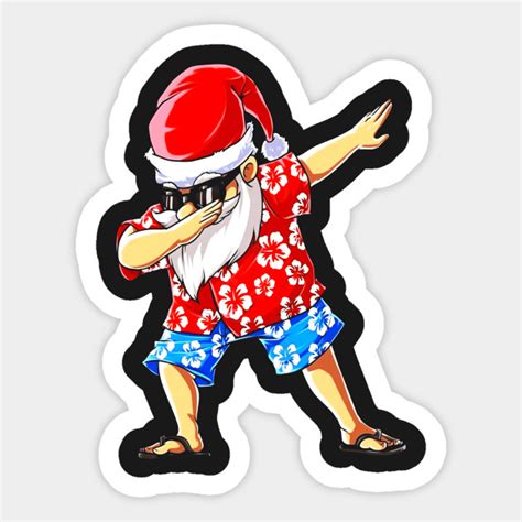 Dabbing Santa T Shirt Hawaiian Claus Christmas Dab Xmas T
