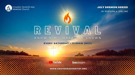 Revival Message Series Croydon Seventh Day Adventist Church