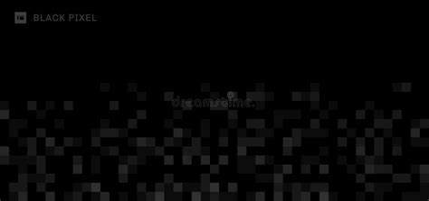 Abstract Black And Gray Square Pixel Background With Space For Your