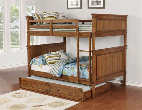 Full Bunk Bed Lauren Twin Over Full Bunk Bed White Finish