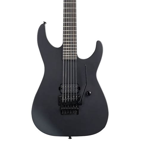 Esp Ltd M Black Metal Seymour Duncan Floyd Rose Guitar Black Satin